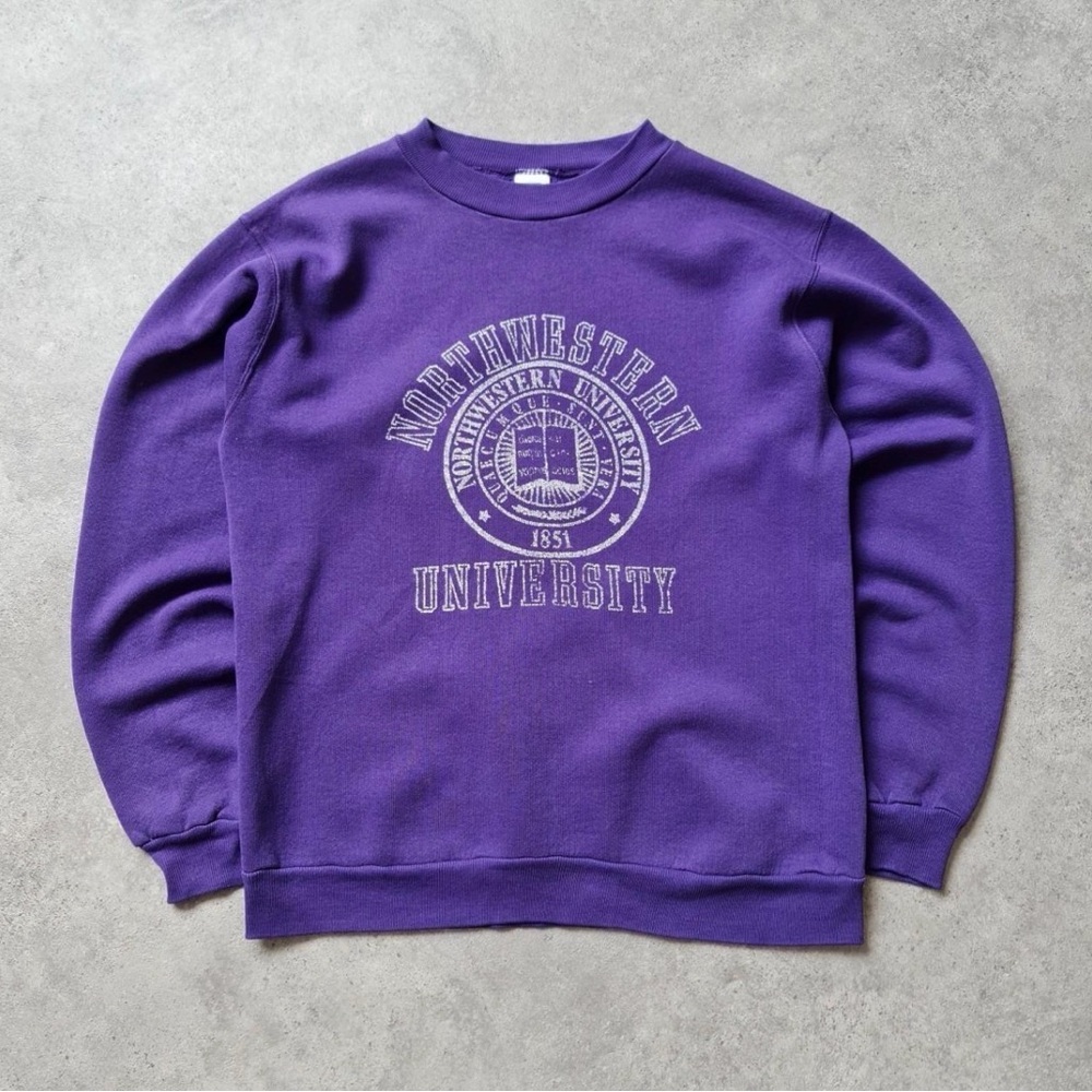 Russell Athletic Purple Northwestern University Crewneck Sweatshirt